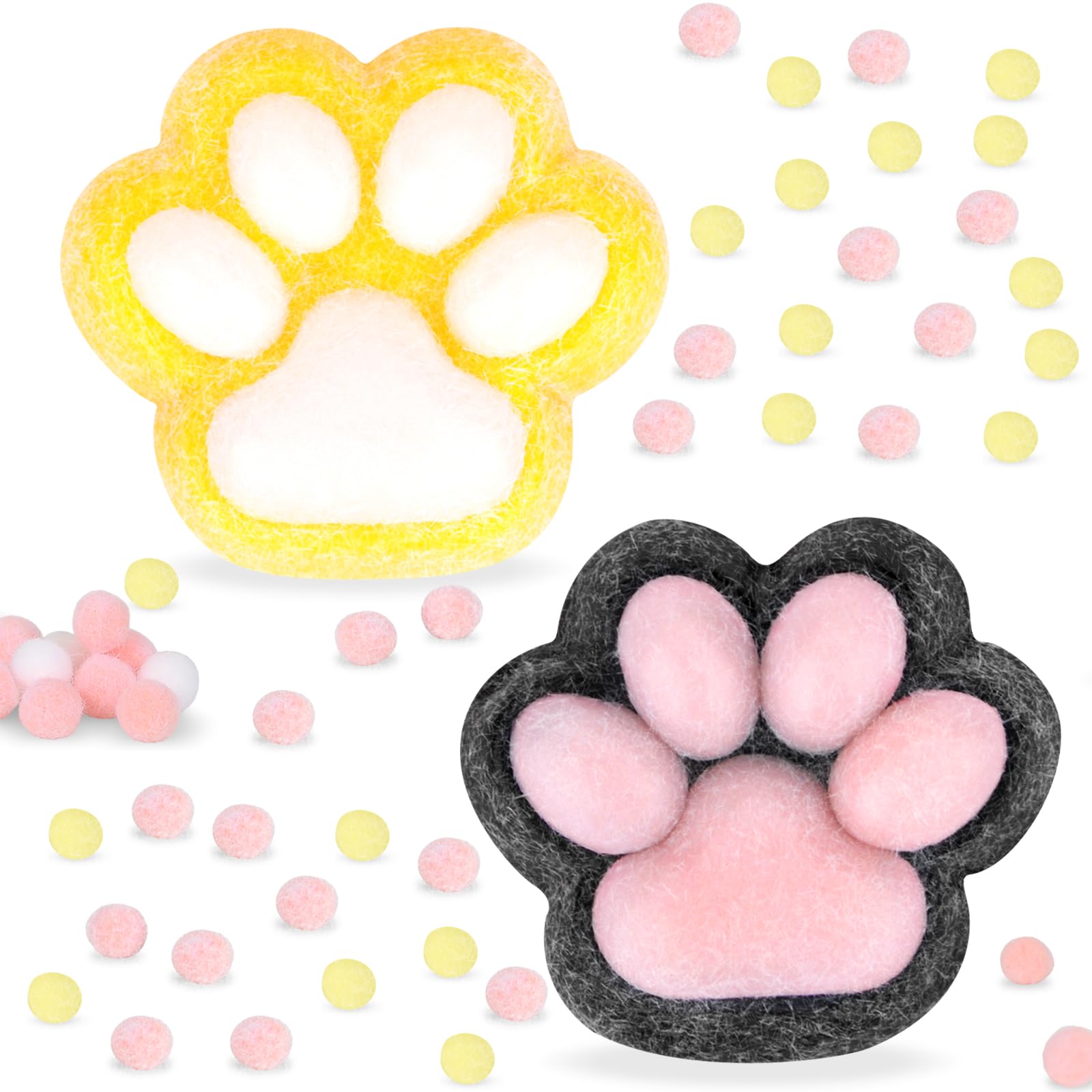 2PcsTaba Squishy Paw Toys, Taba Squishy, Starry Sky Cat Paw Squish Toys Squishy Fidget Toys, Taba Squishies, Relaxing Stress Toy Kawaii Paw Fidget Toys For Kids Adults, Holiday Party Birthday Gifts