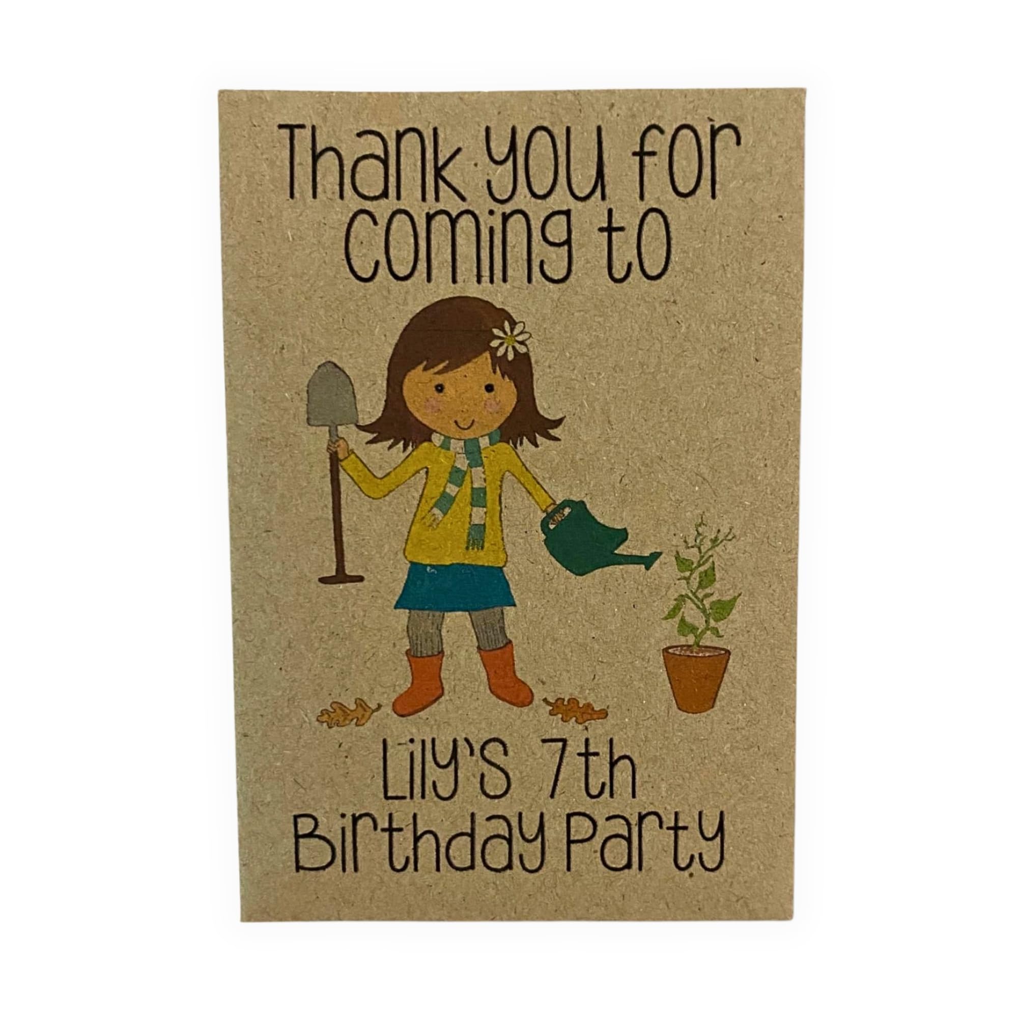 Party Bag fillers for Kids - Personalised Birthday Cress Seed Packets x 10 - Eco Plastic Free – Children’s Goody Loot Swag Favour Prizes – Contains UK Seeds, Party Prizes Grow All Year