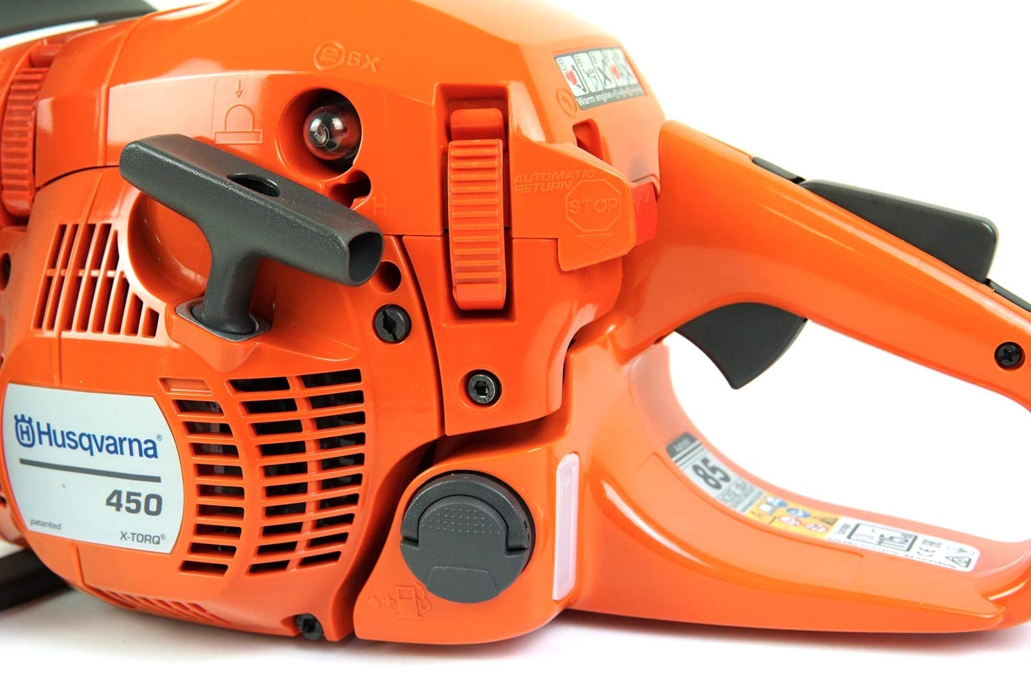 Motosega Husqvarna 450 Serie II Potente e robusta macchina per uso semiprofessionale con accensione facilitata, 50,2 cm³, 2.4 kW, barra da 50 cm, 4.9 kg di peso leggera e maneggevole