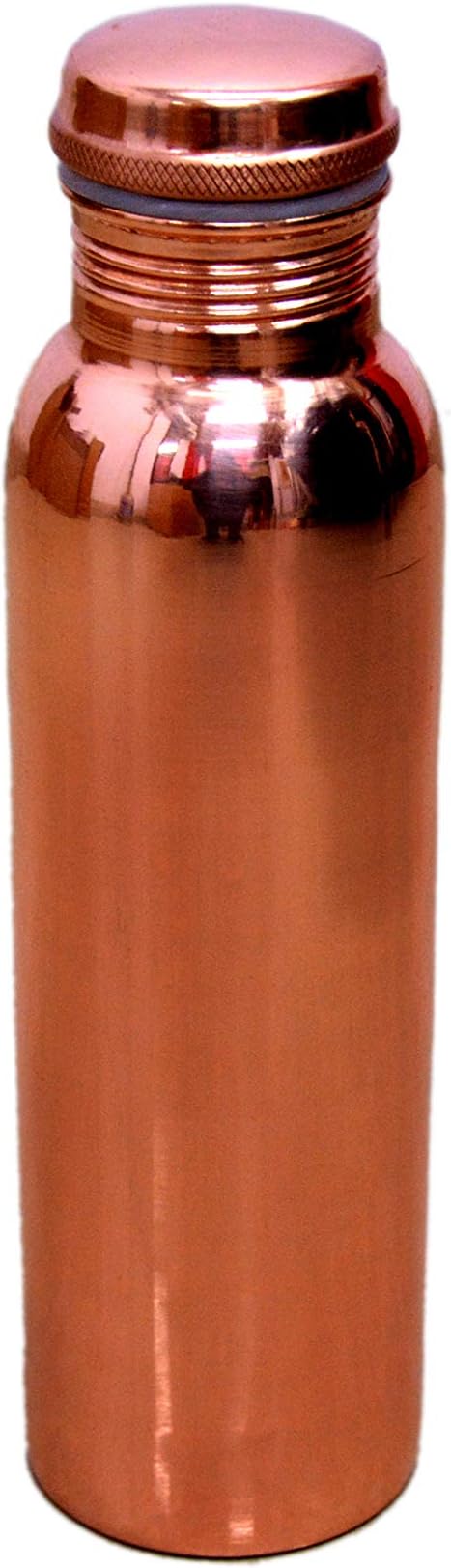 Pure Copper Water Bottle (1000 ml_Brown)