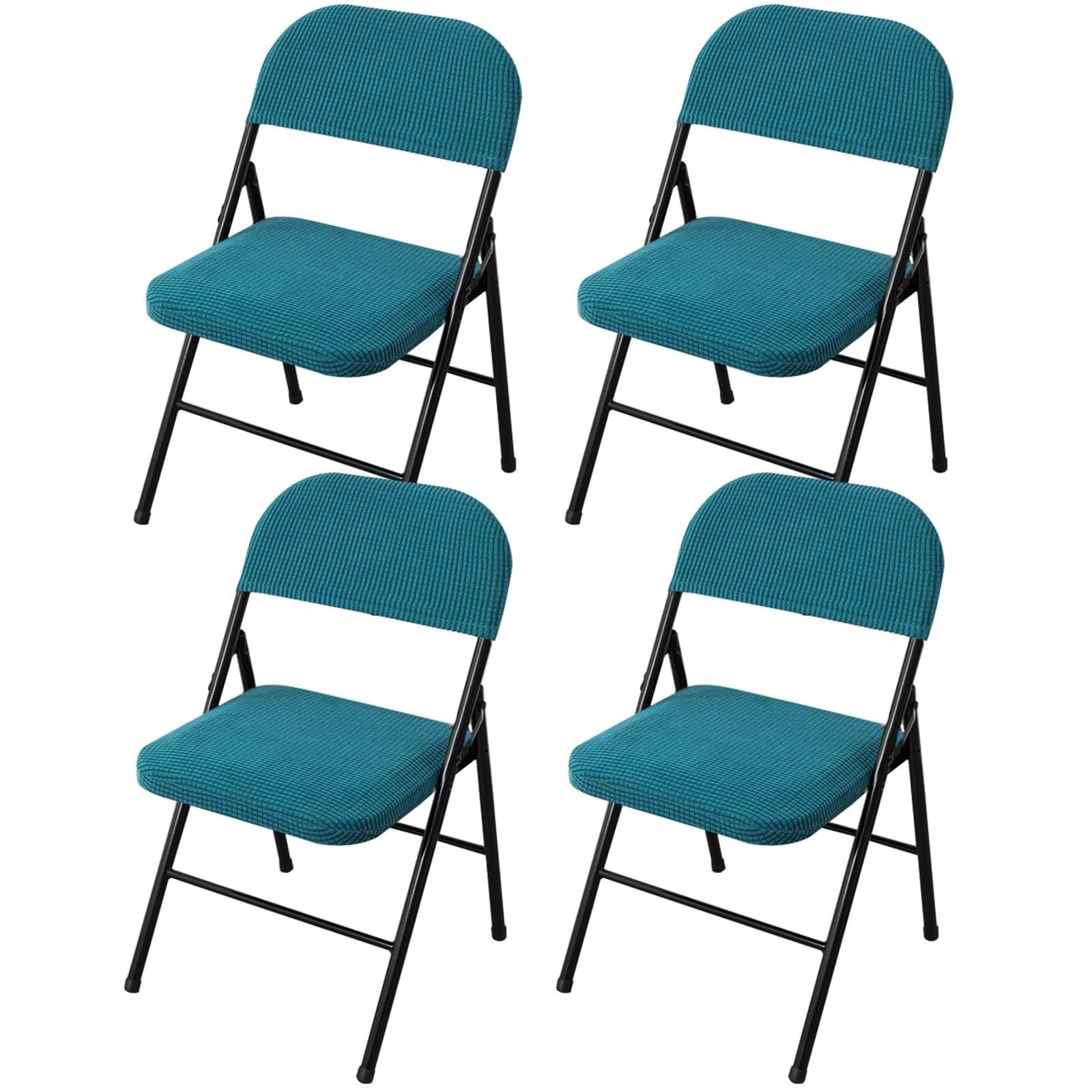 Set di 2 coprisedia elastici per sedie da ufficio, cucina e sala da pranzo, proteggono e decorano con un design elegante (144 pezzi)