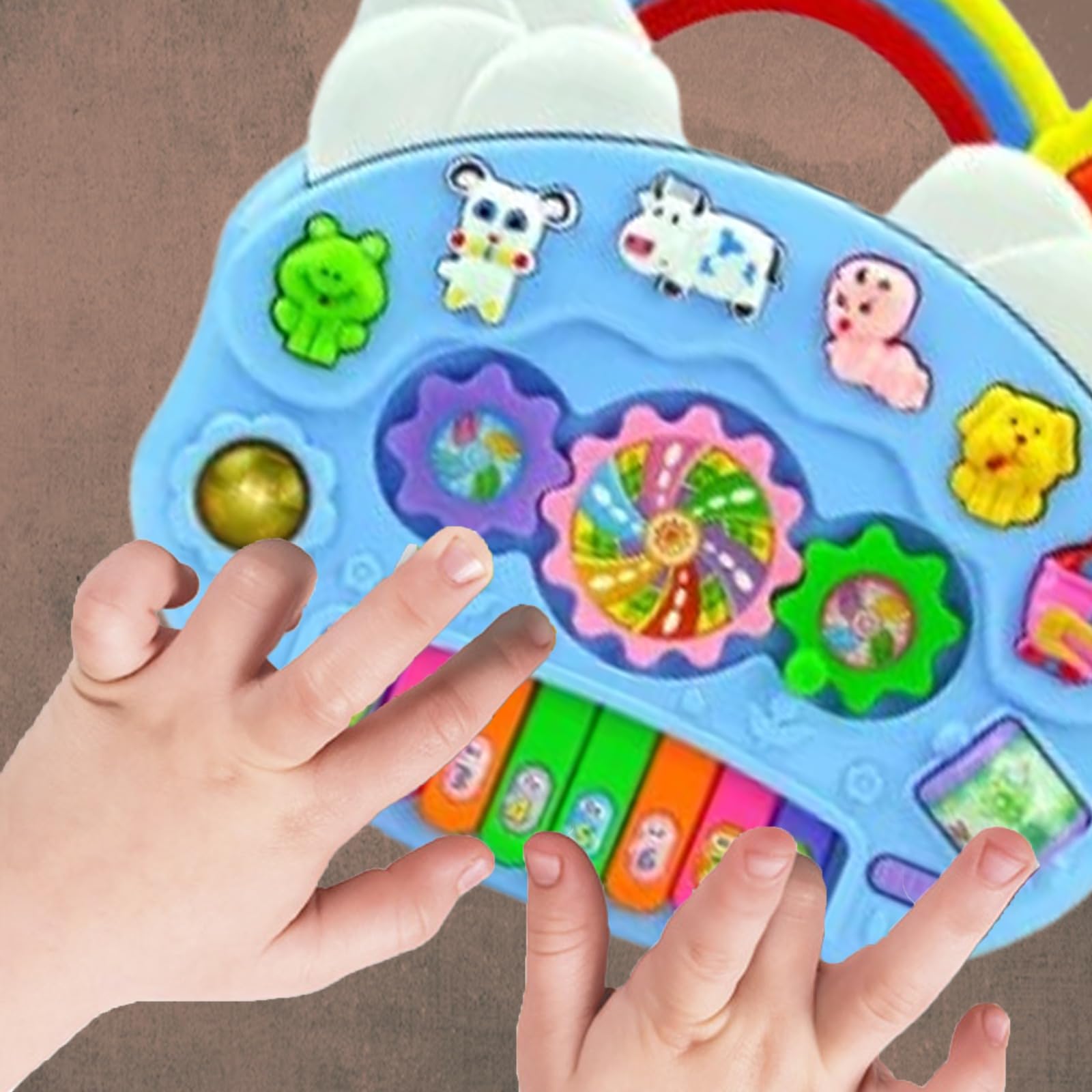 SDMAX Rainbow Piano for Kids Baby Musical Toy, Sounds And Lights, Eye-Catching Design, Learning Toys for Kids Ideal Toy For Toddlers - Image 3