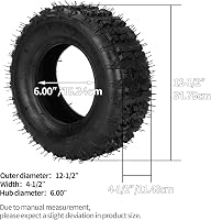 RUTU 13x5.00-6 Gumiabroncs és Tömlő TR87 Szeleppel - Quad, Gokart, Fűnyíró és Kerti Traktor Kerék Szett, 2db 2