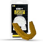 2 Pack Nxtrnd Classic Mouthguard, Custom Fit Sports Mouthpiece for Football, Boxing, MMA, Basketball, Hockey, Lacrosse, Youth & Adult (Gold)