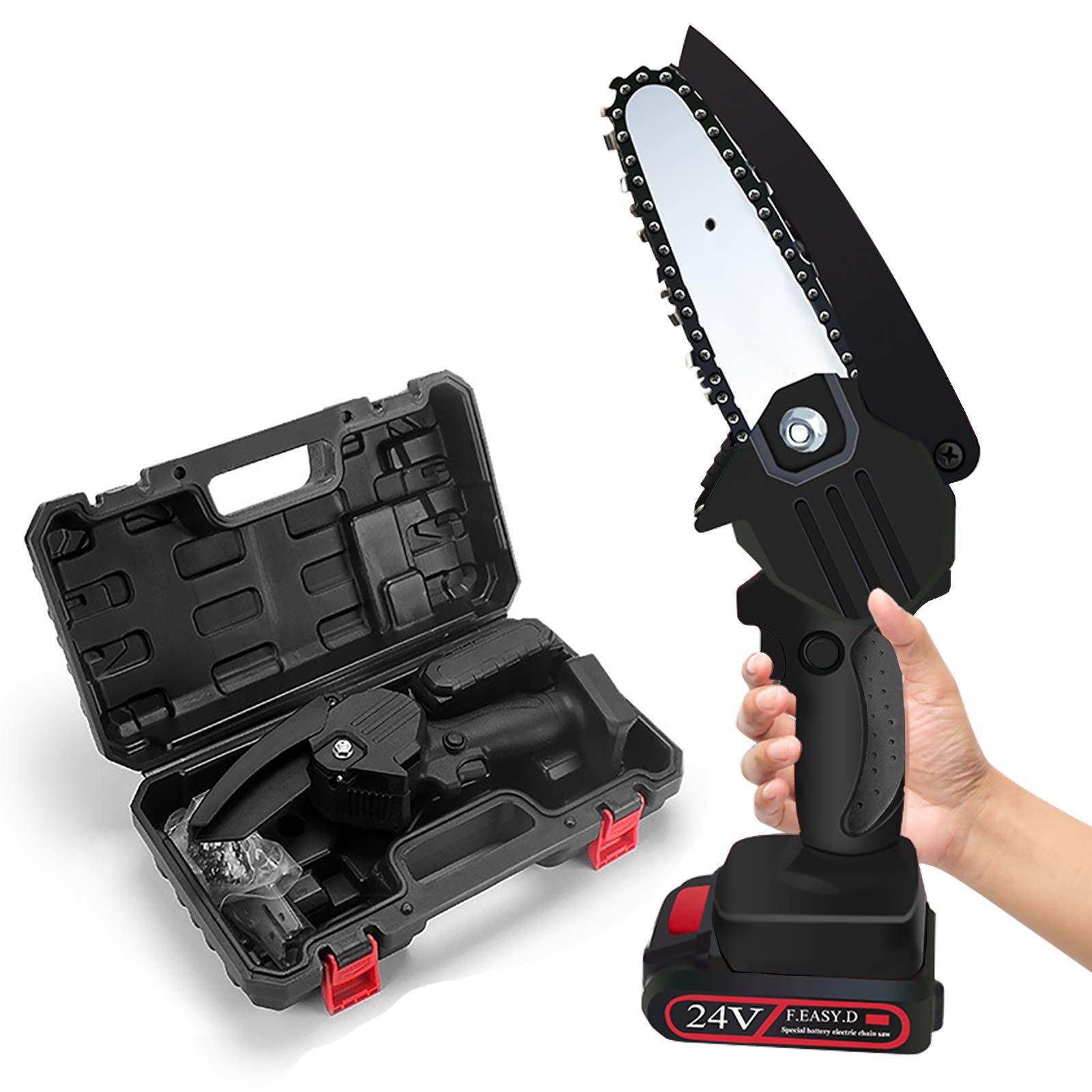 Buy Mini Chainsaw 4Inch electric chainsaw cordless Protable Chain Saw