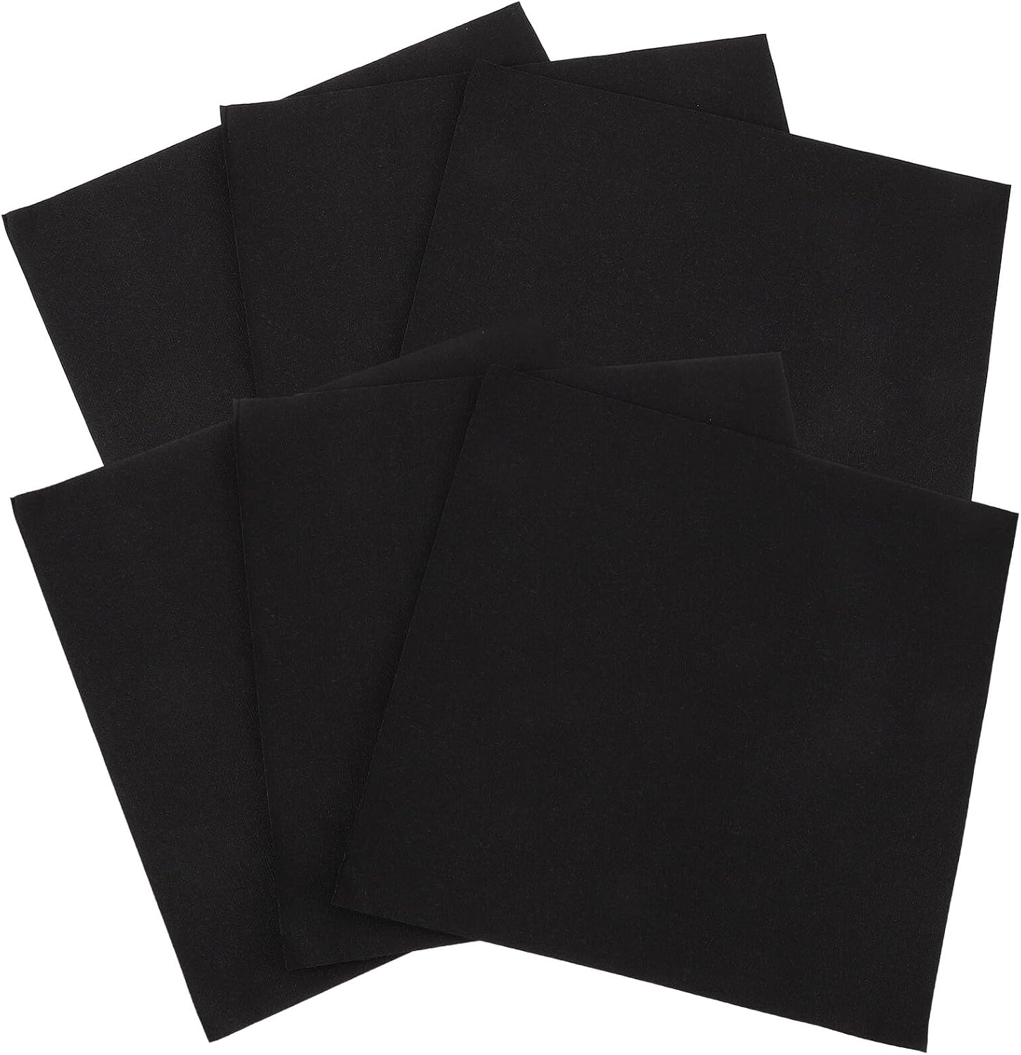Black Disposable Paper Napkins 50pcs Thickened Decorative Party Table Napkins for Wedding Hotel Event Birthday Dinner Household Use