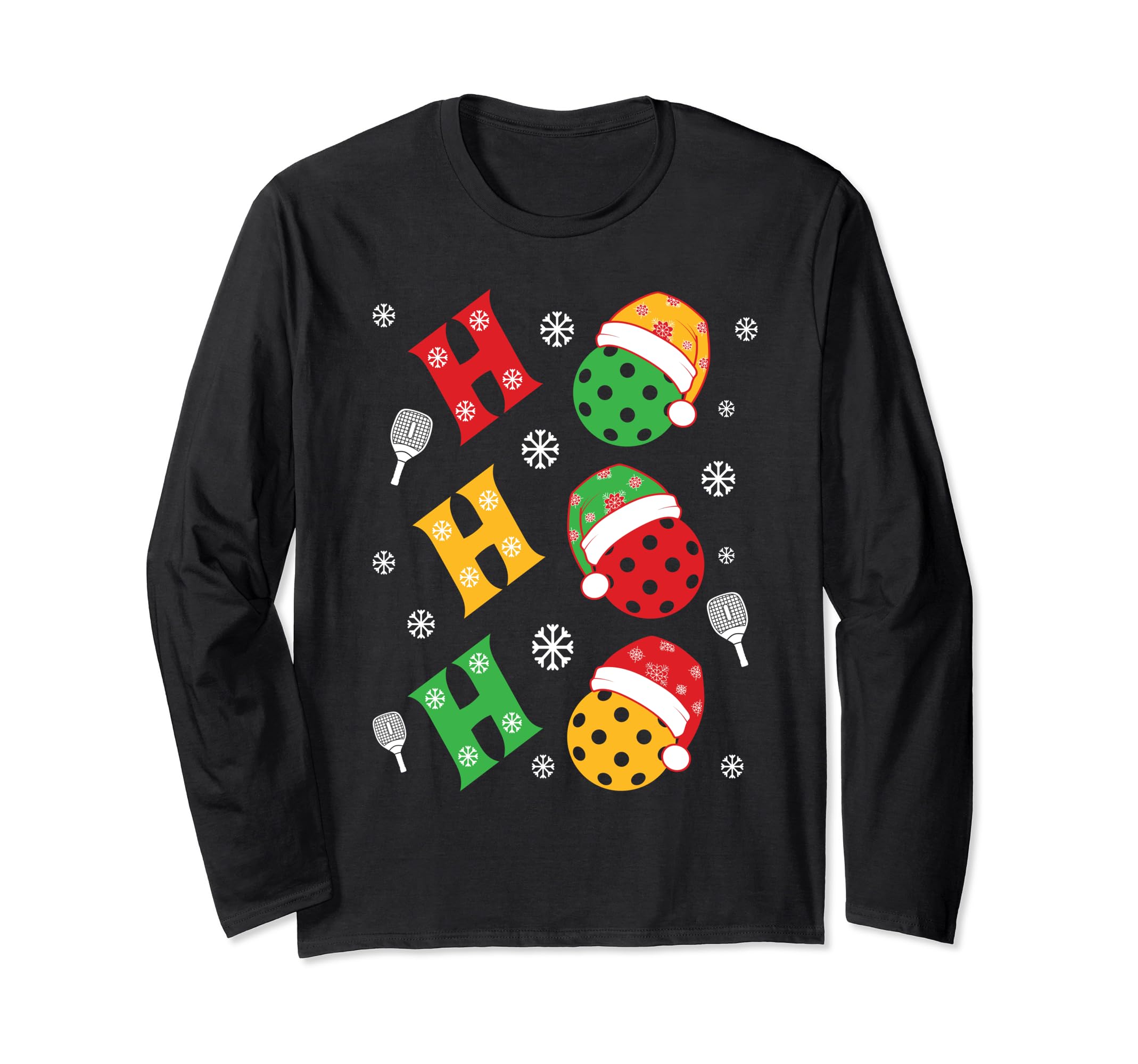 Pickleball Christmas Pickleball Lover Long Sleeve T-Shirt