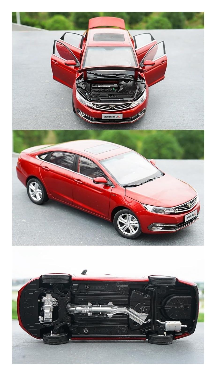 Metallo Scala Replica 1 18 per Geely Emgrand GL modello auto in lega pressofusa collezione decorazioni per la casa Hobby Veicoli Giochi Set