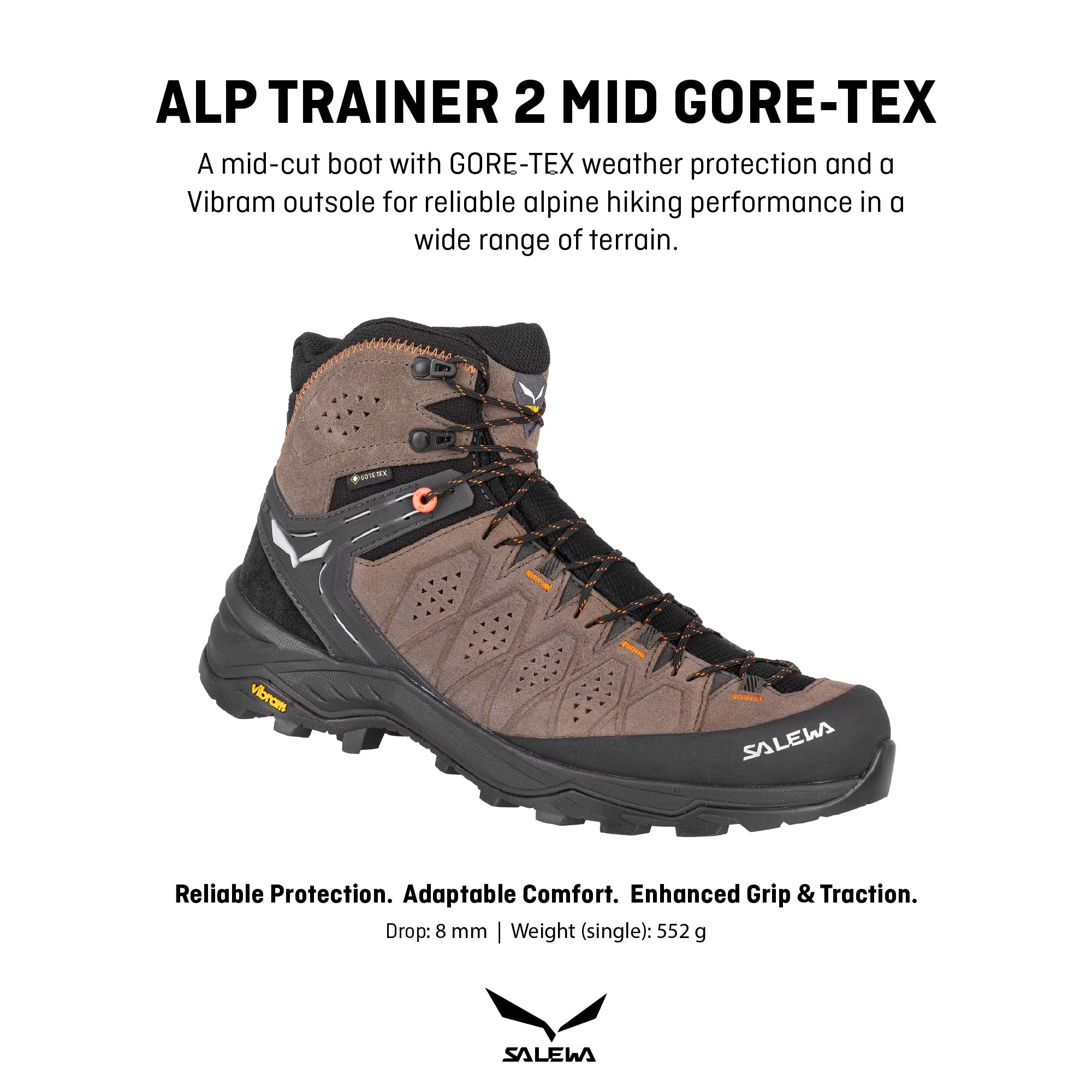Salewa MS ALP Trainer 2 MID GTX Wanderschuh Herren schwarz