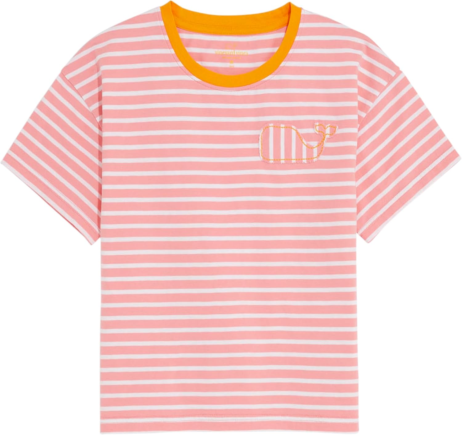 Vineyard Vines Girls Girls' Boxy Whale Patch Tee
