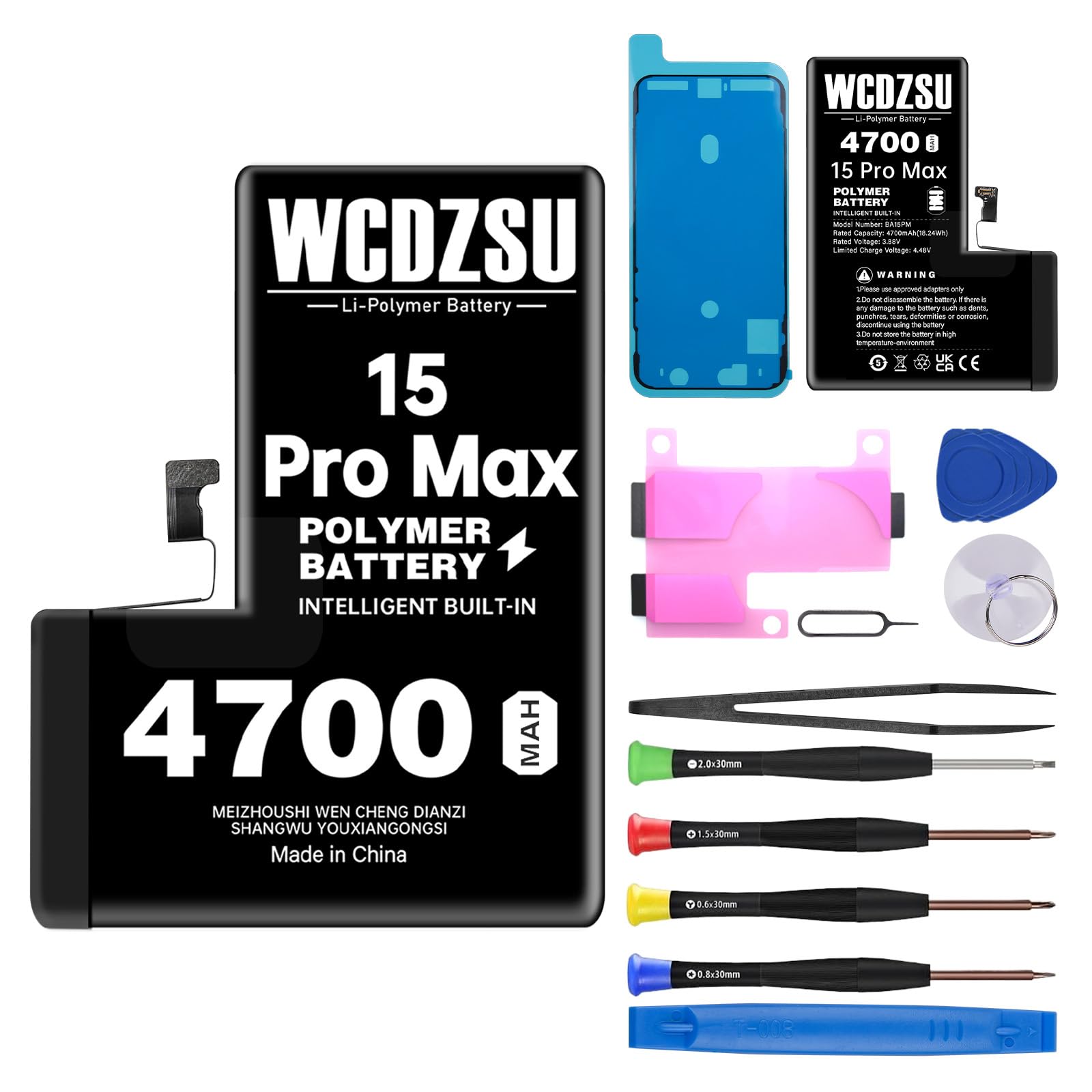 Amazon.com: WCDZSU Battery Replacement for iPhone 15 Pro Max