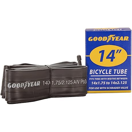 Goodyear 14 x 1.75 / 2.125 Mountain Bike Tube: Your Dependable Cycling Companion