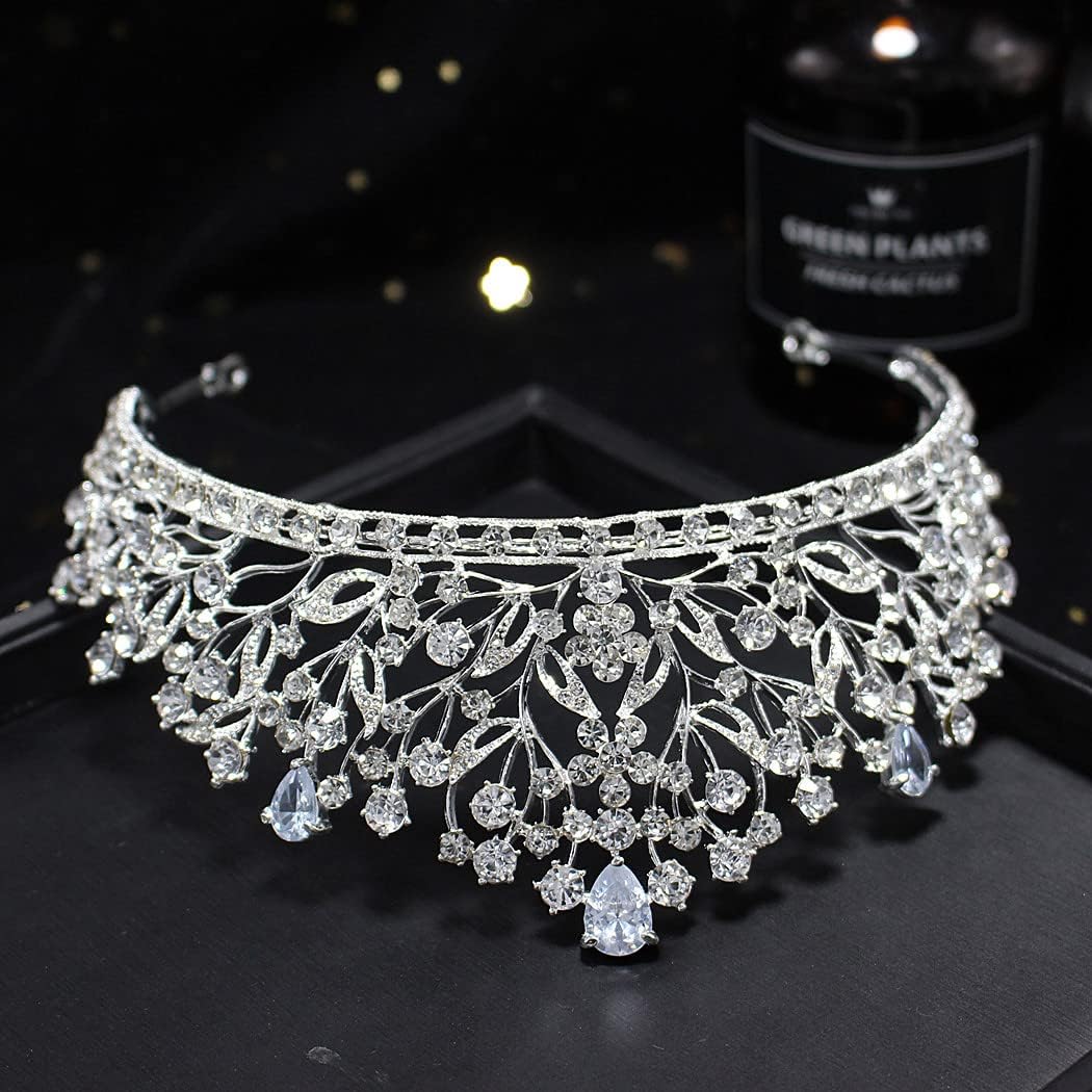 SINIDE Baroque Queen Crown, Wedding Crown for Bride Rhinestone Princess Tiara for Women Gold Crystal Crown Headband - Image 5