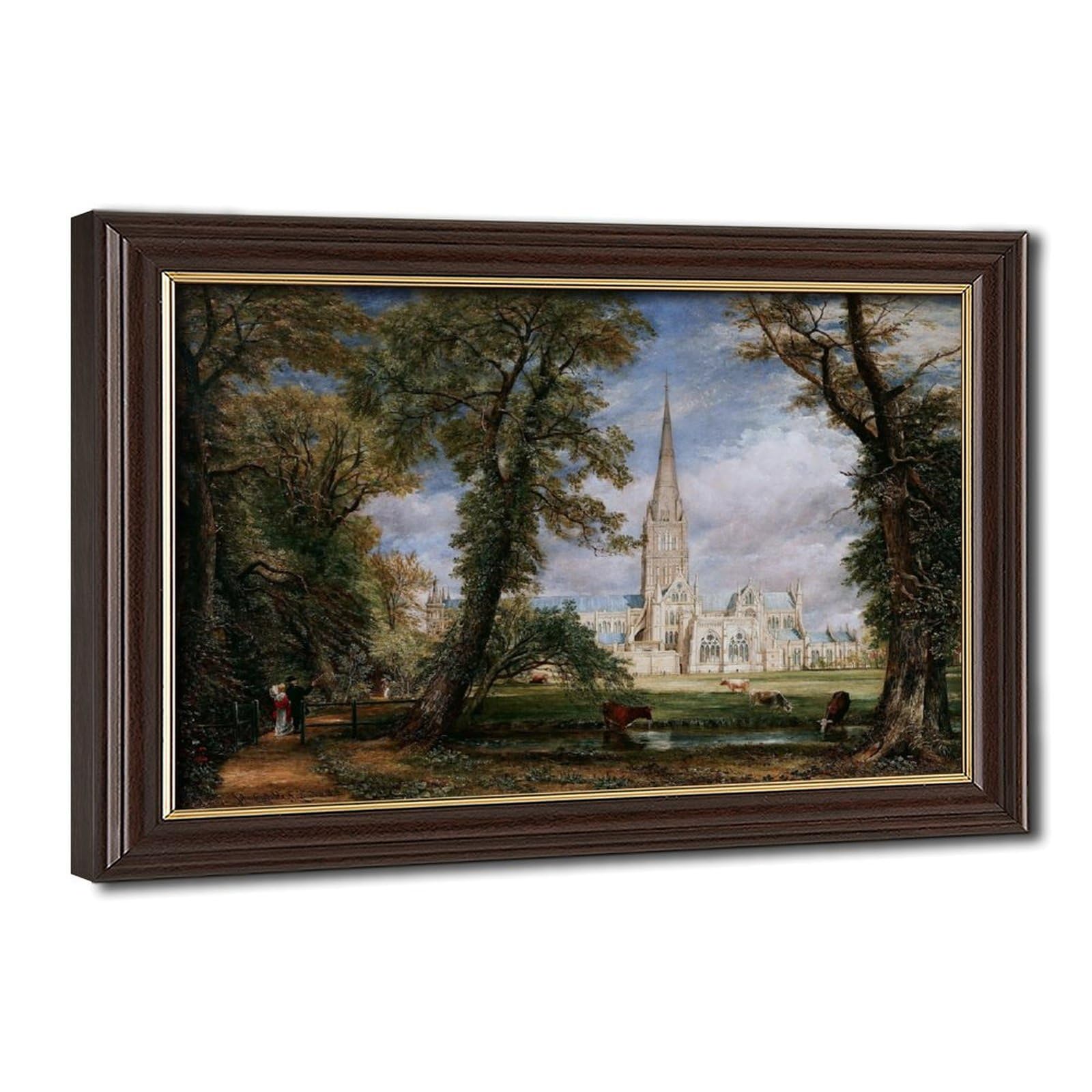 Impression sur toile Cathédrale de Salisbury de Constable : chef-d'œuvre mural - 8