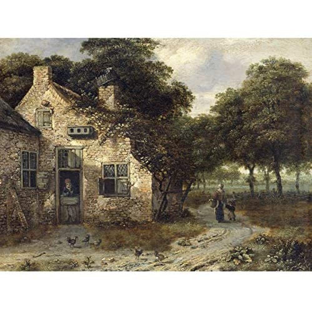 Artery8 Wijnants The Farmhouse Art Print Canvas Premium Wall Decor Poster Mural