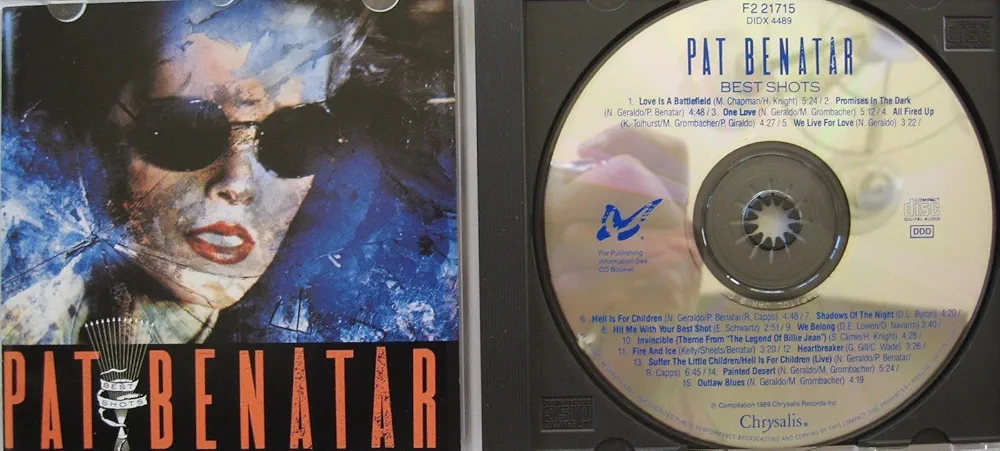帯付き！国内盤！Pat Benatar/ BEST SHOTS/ 1987年 Pat Benatar – Best Shots – CD (Compilation, Stereo), 1987