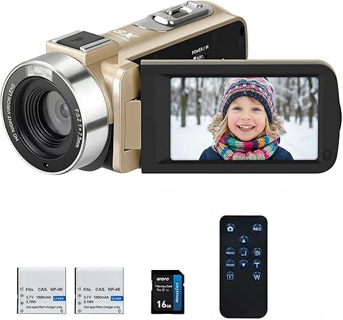 Miniatura 7 de ORDRO Videocámara Full HD 1080P 30FPS 30MP, visión nocturna IR Vlogging grabadora de cámara para YouTube 3.0 pulgadas IPS pantalla 18X Zoom Negro