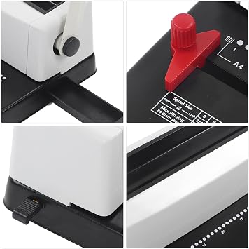 Spiral Coil Binding Machine Professional Stainless Steel Wire Binder with Humanized Handle for Letter Size A4 A5 Documents Office Use