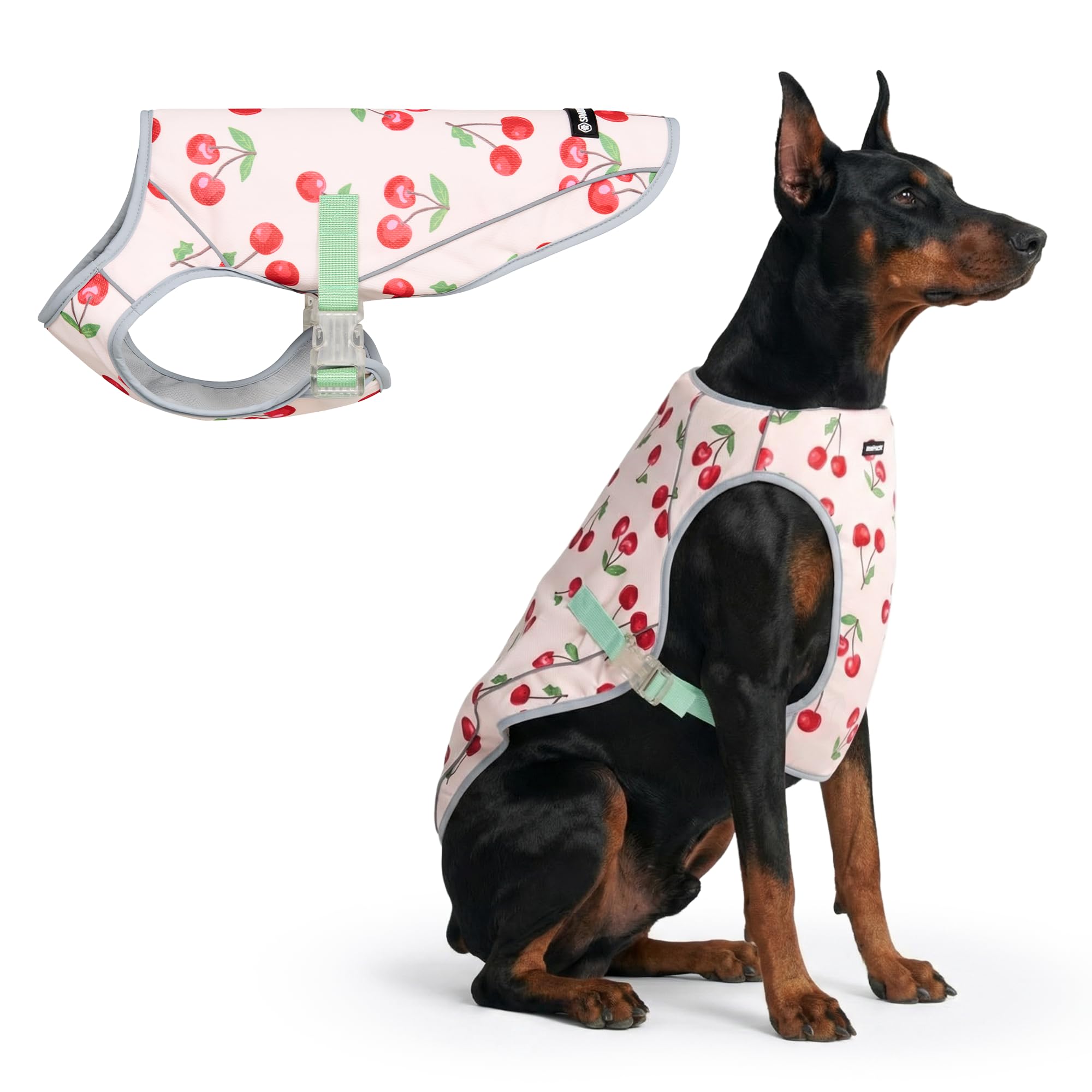 Spark Paws Dog Cooling Vest - Evaporative Summer Cooling, SPF-50 Protection