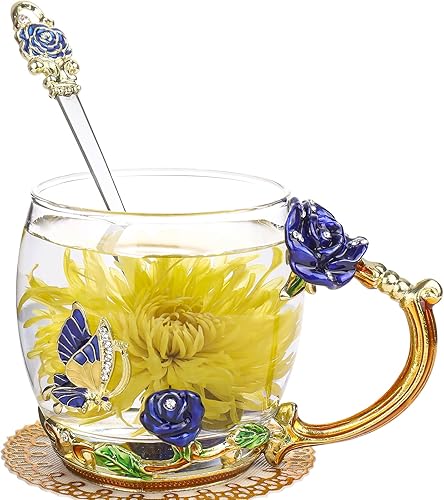 Regalos para mujeres, exquisita taza de té, el mejor regalo de cumpleaños para mamá, esposa, amigas, día de la madre, día de San Valentín, Navidad,