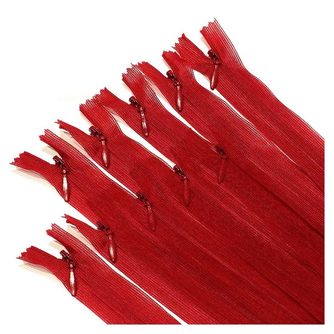 10 Fermetures Éclair Fermées Invisibles, Plusieurs Tailles Et Couleurs Disponibles, N. 3, Fermeture Éclair Fine, Élégante Et Discrète Pour La Couture De Vêtements, Robes, Jupes, Couture, (35 Cm, 136