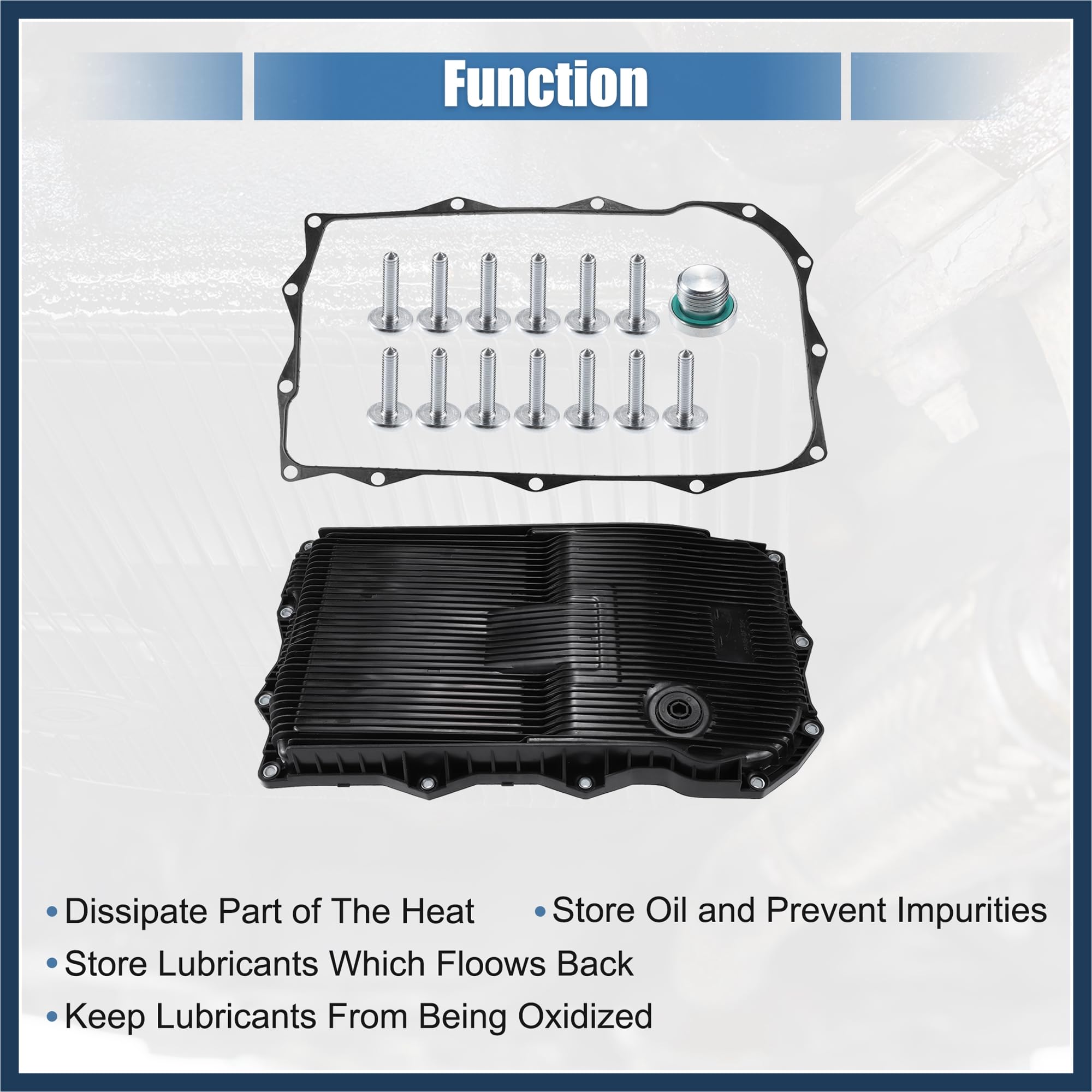 1 ensemble de carter d'huile de transmission de rechange n° 68225344AA avec boulons pour Chrysler 300 2013-2021 pour Dodge Charger Design élégant