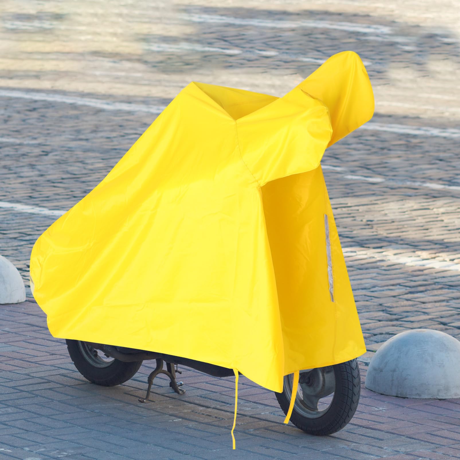 Housse de Moto Étanche Jaune 3XL en Tissu Oxford, Protection Extérieure | Anti-poussière, Protection Soleil et Pluie, Format 1 Pièce, Usage Vélo et Trottinette Électrique