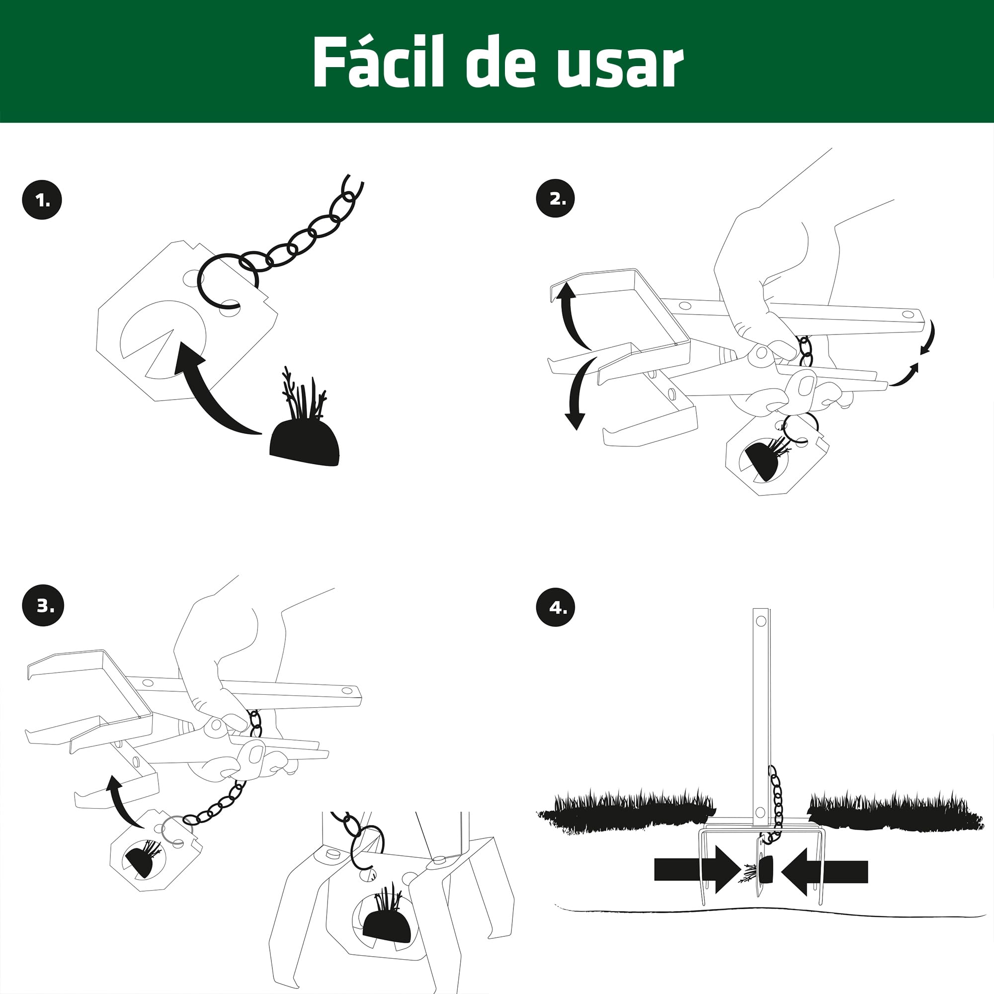 Gardigo® 4 Trampas para Topos | Ahuyentador de Topos | Trampa Topillos, Campañoles o Ratas de Jardin y Animales de Madriguera | Anti Topo Ultra-Eficaz con Altas Tasas de Captura, Fácil de Usar