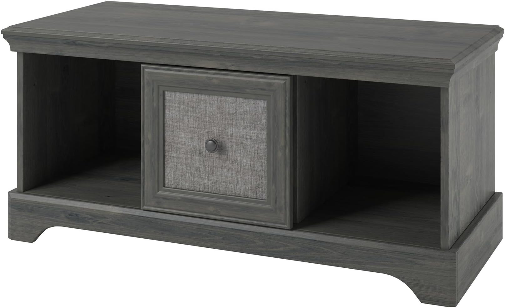 Altra Stone River Storage Bench with Fabric Insert, Rodeo Oak