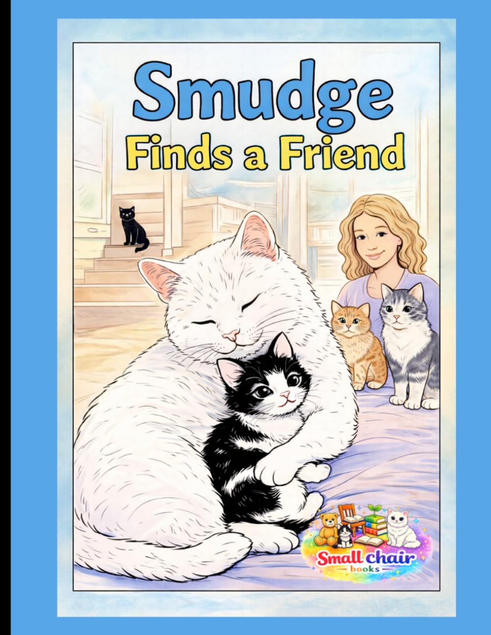 Smudge Finds A Friend: A Heartwarming Cat Coloring Story for Kids | Cute Kitten Adventures About Friendship, Kindness, and Finding a Forever Home