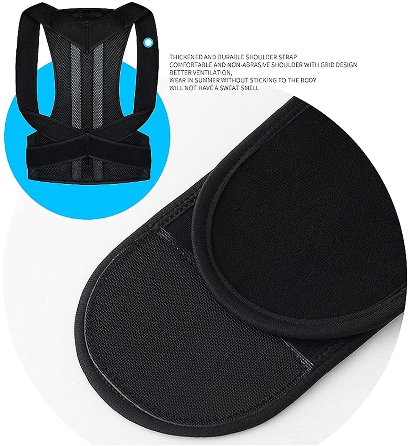 Corrector de Joroba para Hombres y Mujeres, Soporte de clavícula, enderezador de Espalda, Faja Lumbar para cinturón de protección.