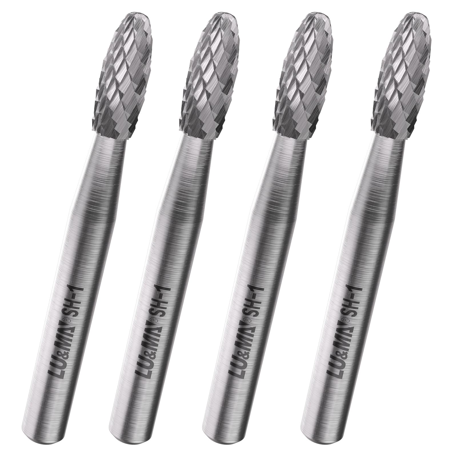 LU&MN SC-1 Tungsten Carbide Double-Cut Rotary Burr, 1/4" Shank, 4 PCS — Amazon image 10