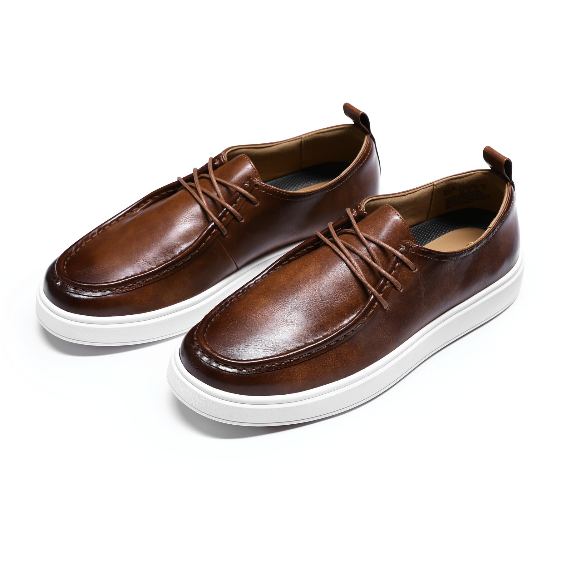 Allthemen Chaussures en Cuir Homme Casual Formal Derbies à Lacets Conduite Plat Comfort Oxford Élégant Léger