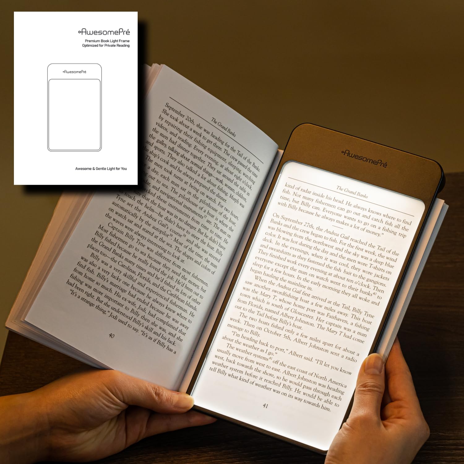 AwesomePré plus ブックライト　暖色　本　ブックライト　led AwesomePre Plus Book Light, LED Reading Light, USB Rechargeable
