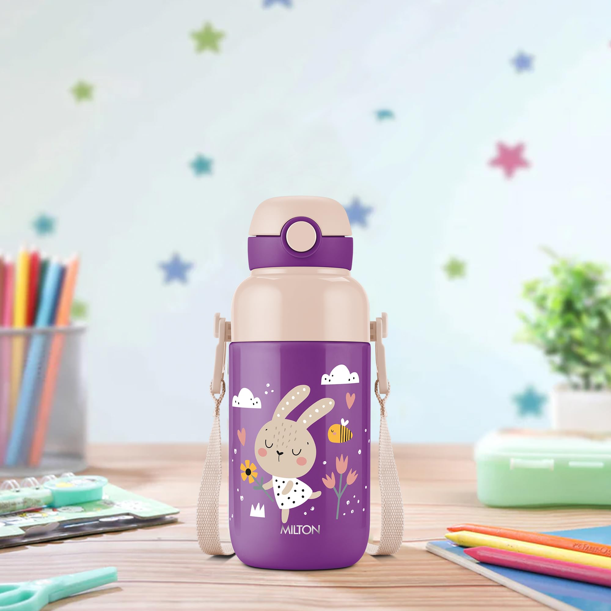 Milton Kids Water Bottle - Purple -4 Milton Kids Water Bottle - Purple -4