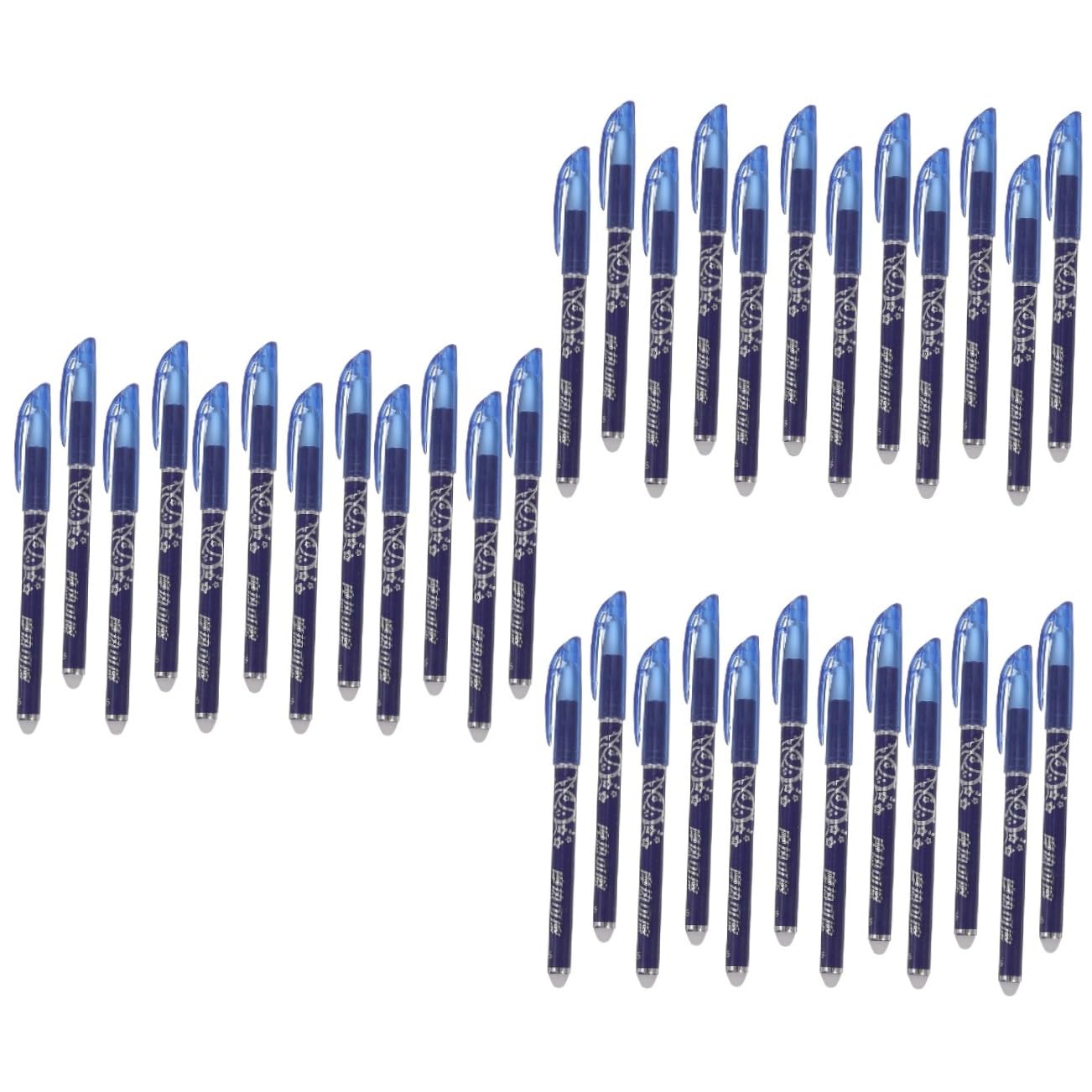 Abaodam 36pièces Set De Stylos Effaçables à Encre Bleue Stylos à Gel Écriture Fluide Et Propre Pour Étudiants Et Fournitures De Bureau