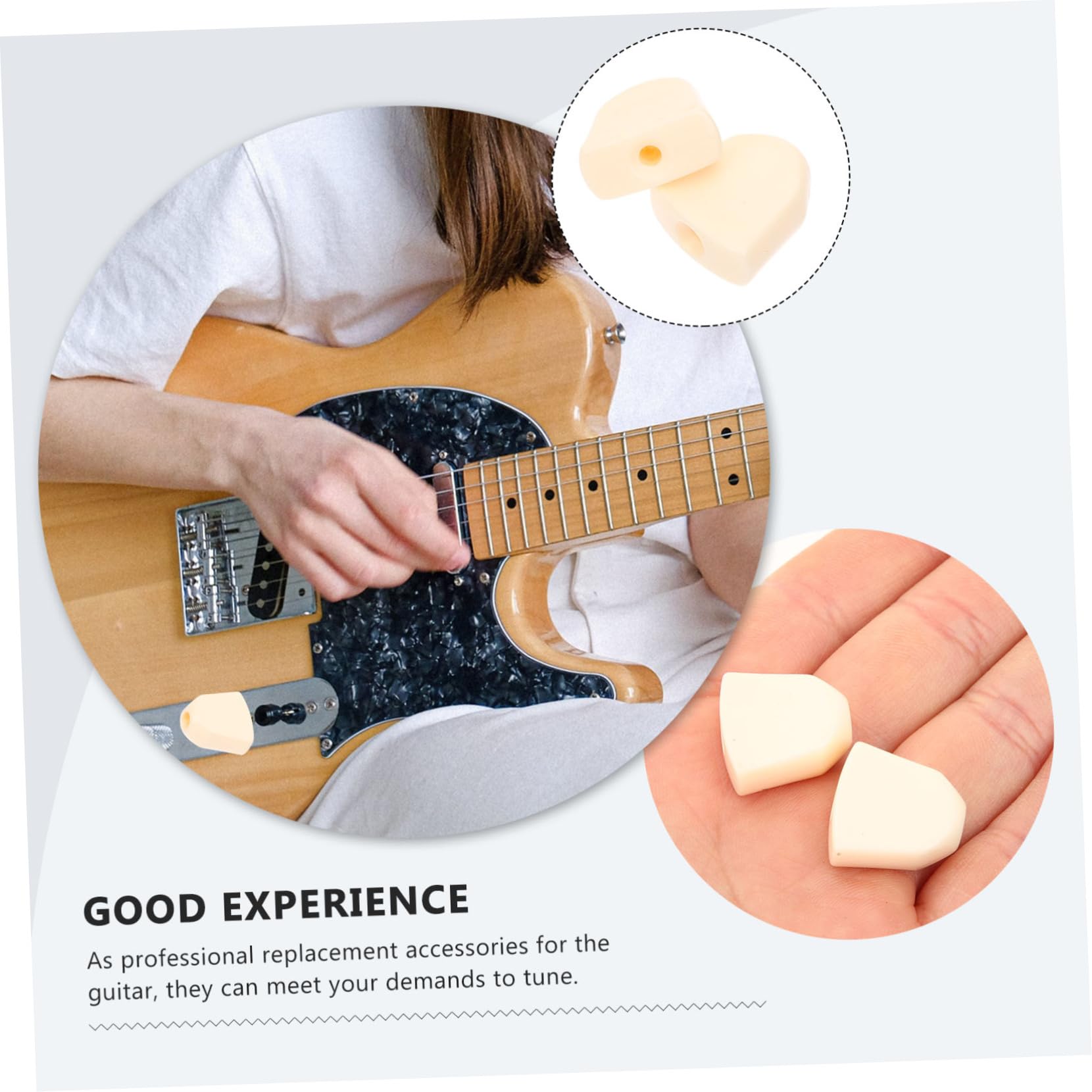 GALPADA Tuning Peg Gear Guitar Control Knob Guitar Tuning Tool Folk Tuner Caps