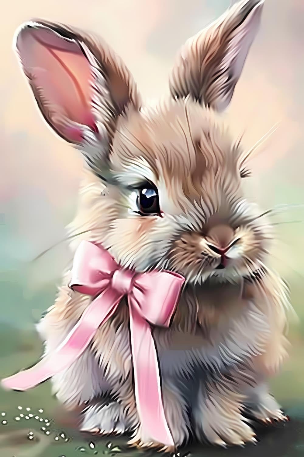 DACダイヤモンドアートキット「Bunny In Flower Pot」 Bunny In Flower