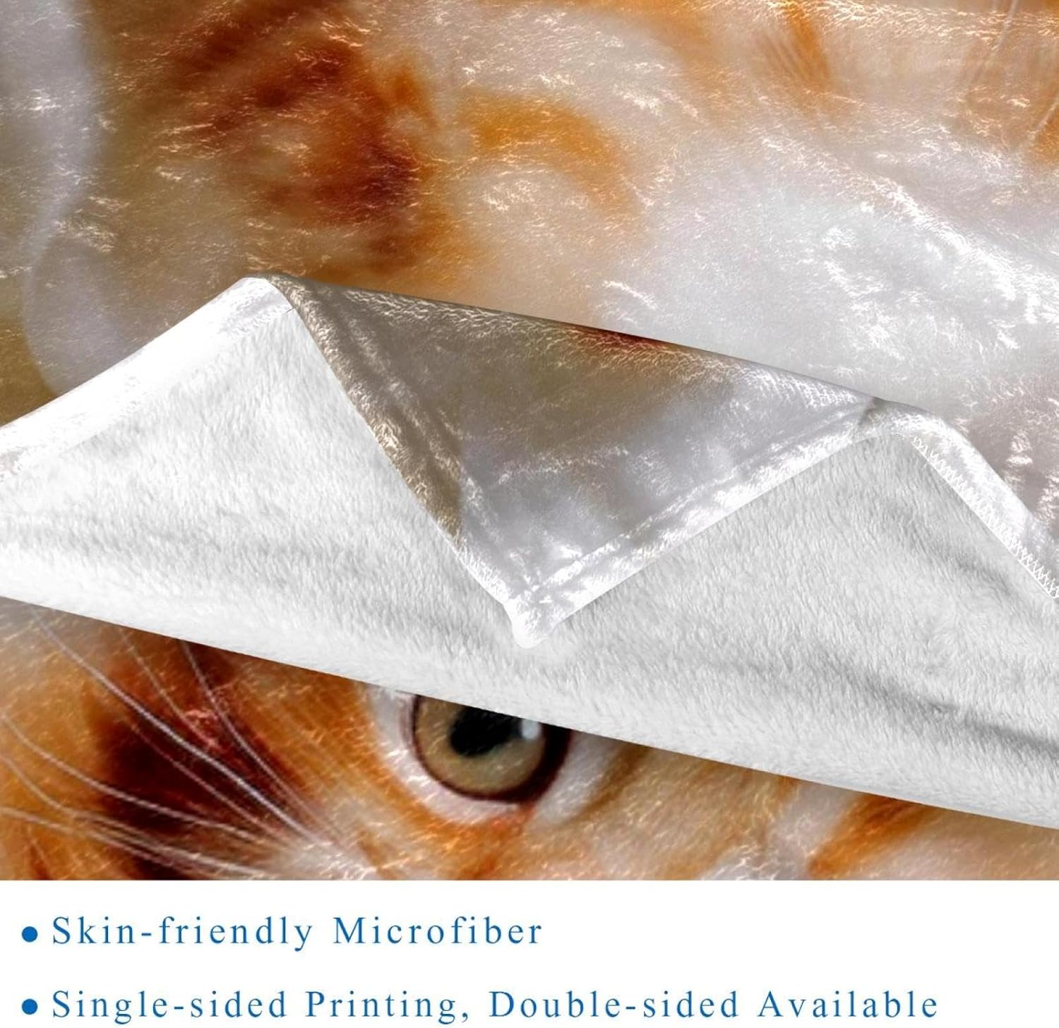 Throw Blanket for Couch,Soft Blanket & Throws,Blanket Pet Cats,59x51.1 in, Z0oh2colomdt
