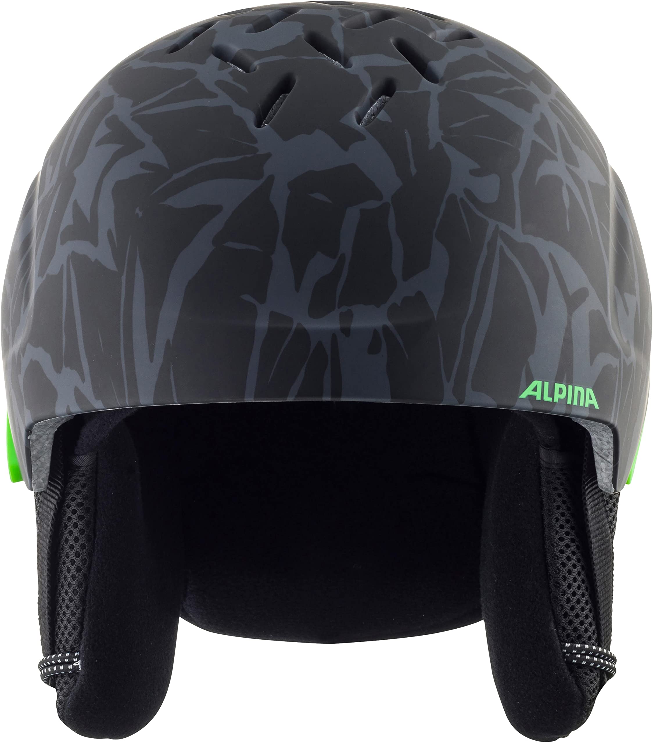 ALPINA PIZI JR Helm 2024 Black-Green Camo Matt