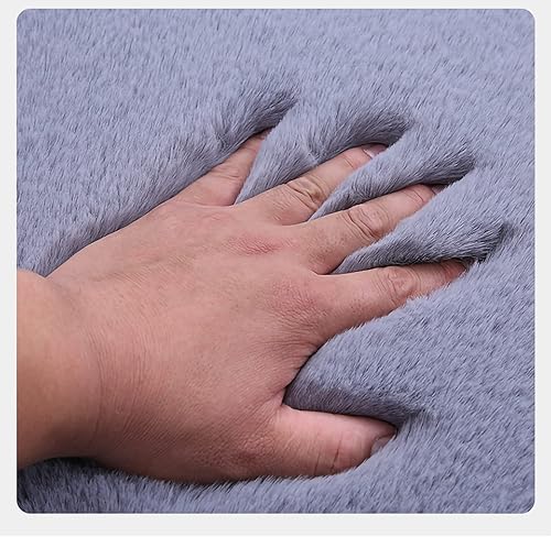 Miniatura 4 de EGBANG 1 juego de 3 fundas suaves y esponjosas para asiento de automóvil, de lana sintética, almohadilla protectora para asiento delantero y