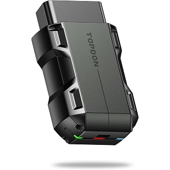 TOPDON OBD2 Bluetooth Diagnostic System Diagnostic for TOPSCAN LITE, iOS | Activity test, 8 reset functions (oil reset, airba
