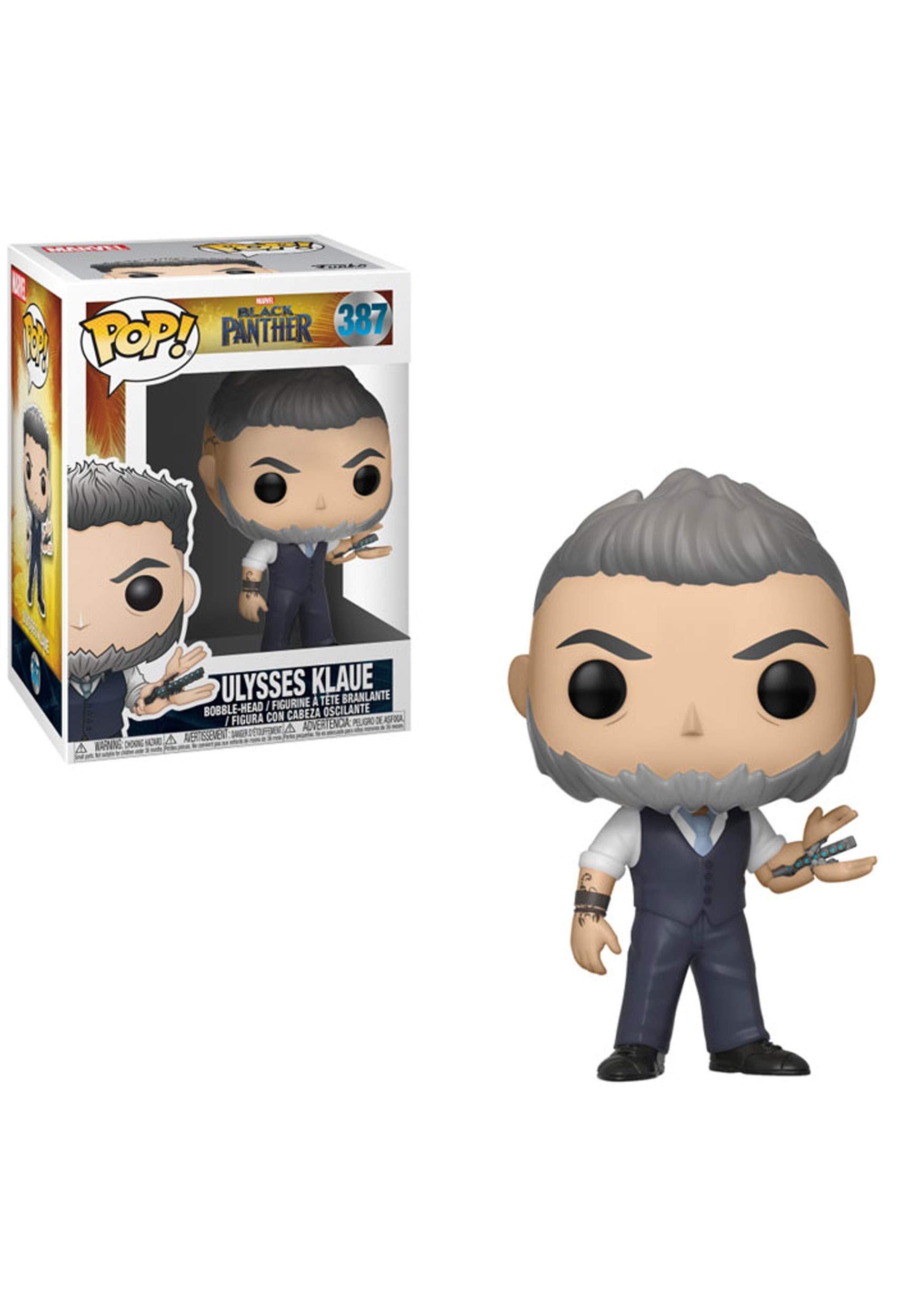 Funko POP! Marvel Black Panther: Ulysses Klaue, Erik Killmonger, Collectable Vinyl Figure, Gift Idea, Official Merchandise