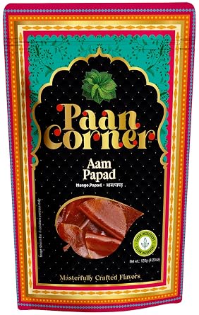 Paan Corner Aam Papad, Mango Papad, Clean Ingredients, 4.23oz