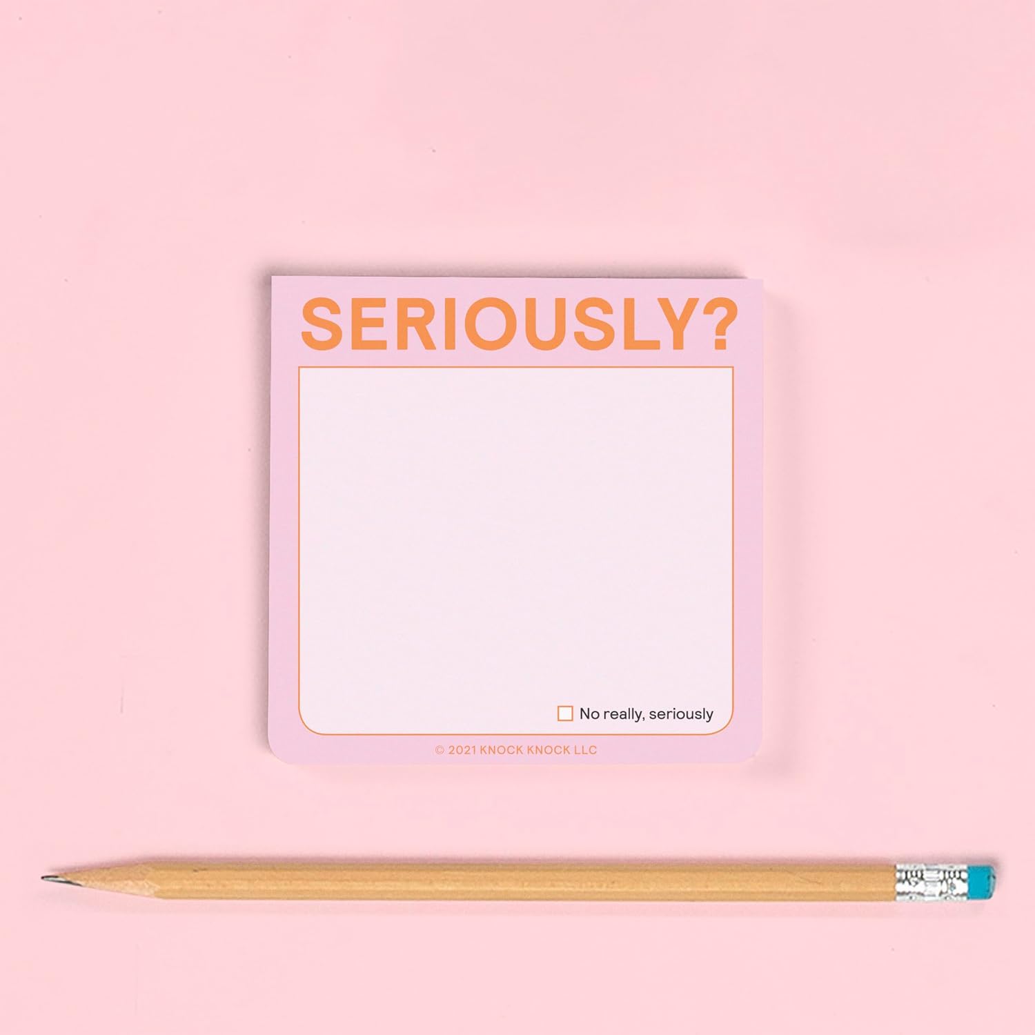 Knock Knock Seriously?! Sticky Note (Pastel Version, 3 x 3-inches) (Pack of 1) image 4