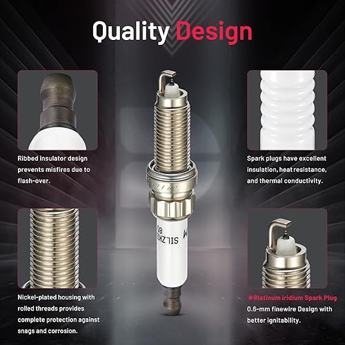 Miniatura 4 de BDFHYK Juego de 4 bujías iridio compatibles con BMW X1 X3 X4 X5 Z4 228i 320i 328i 428i 528i, (228i 328i 428i 528i) xDrive, 328i GT xDrive, 428i Gran