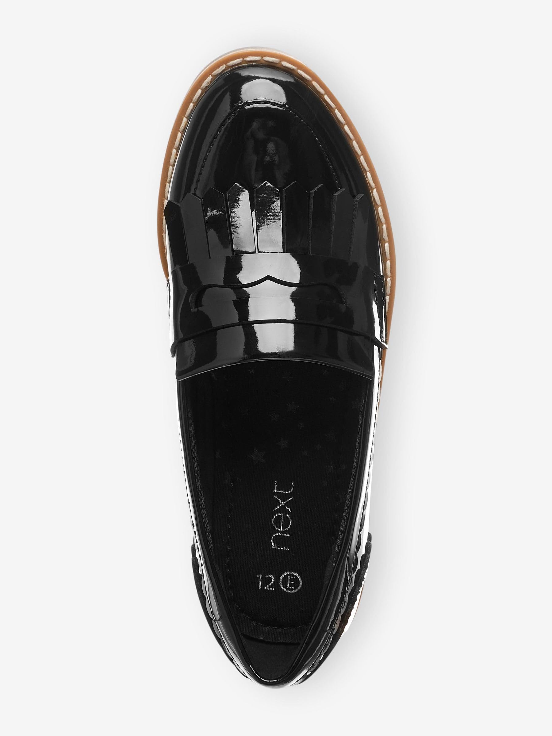 NEXT Fille Mocassins d’école à Glands - Pointure étroite (E)