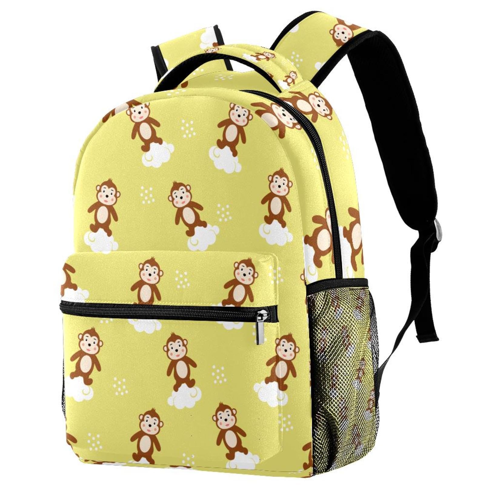 Zaino scolastico per uomini e donne, borsa da viaggio per computer portatile con scimmia, leggera, zaino casual per libri
