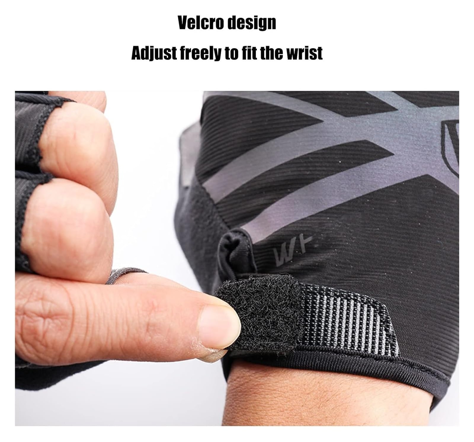 Guanti da guida senza dita, guanti sportivi, guanti mezze dita, guanti for sollevamento pesi da uomo e da donna con supporto for il polso e protezione del palmo Guanti fitness da allenamento Mezze dit