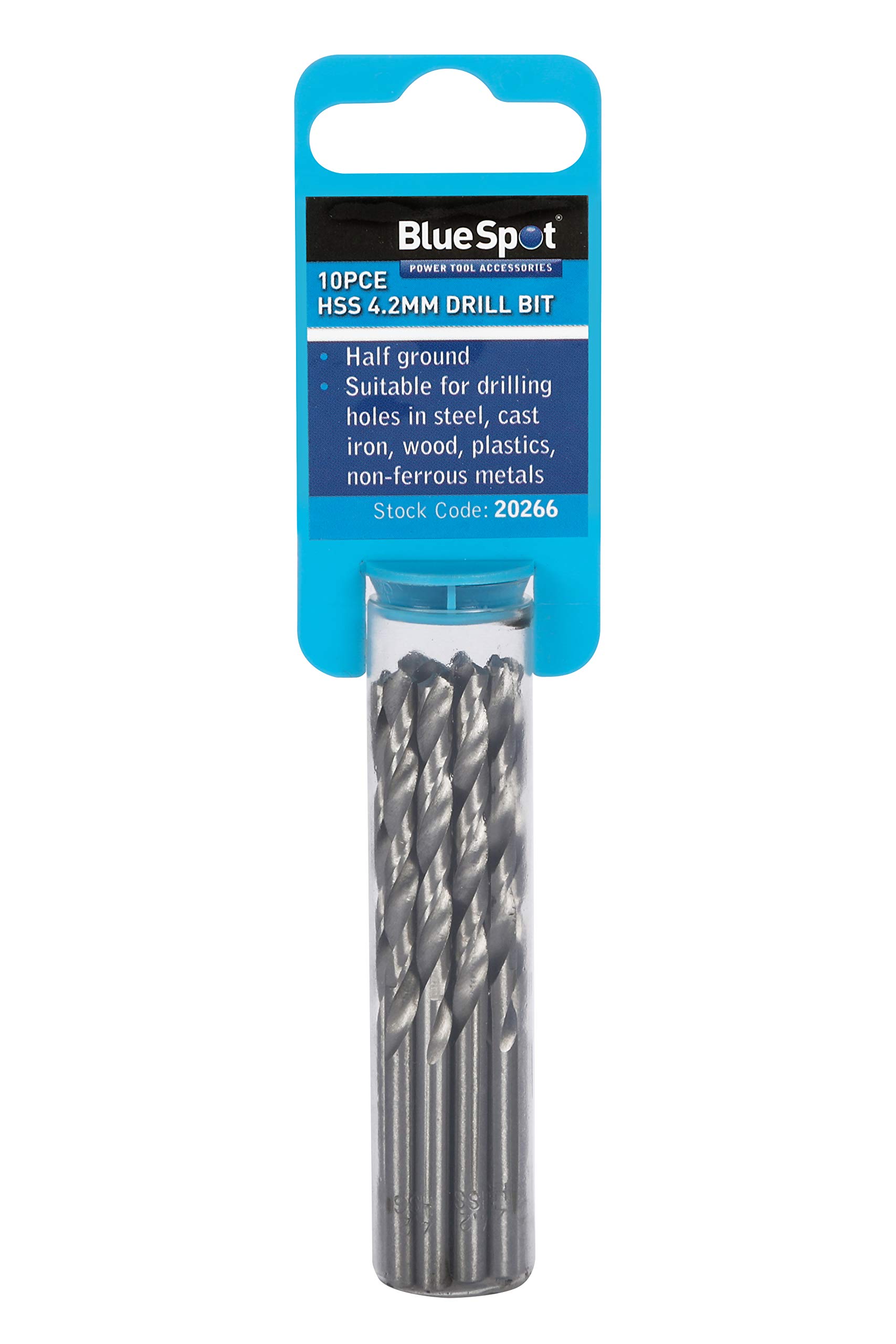 Blue Spot Tools Blue Spot 20266 10Pce 4.2Mm Hss Drill Set